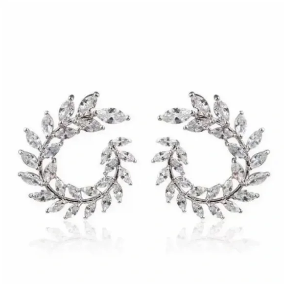 3 ct. t.w. Marquise Cut Olive Branch Earrings - Picture 8 of 16